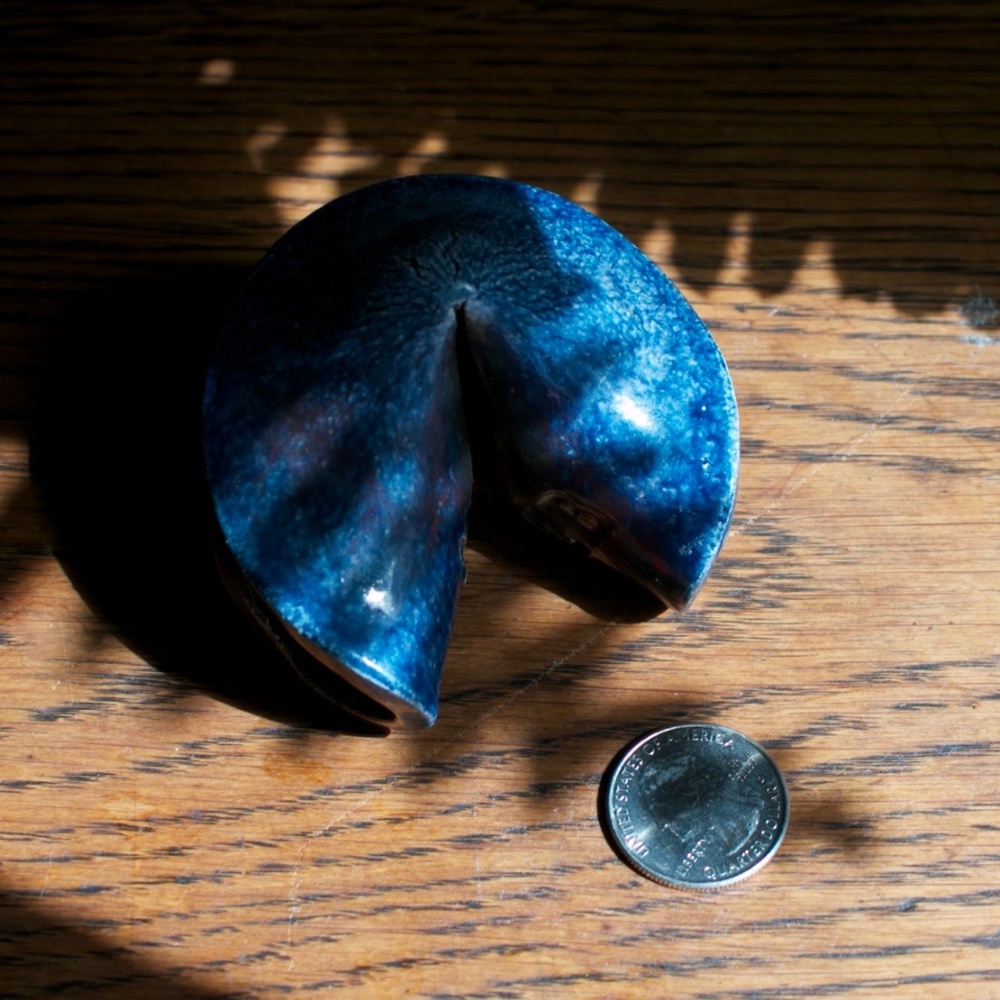 ceramic fortune cookie